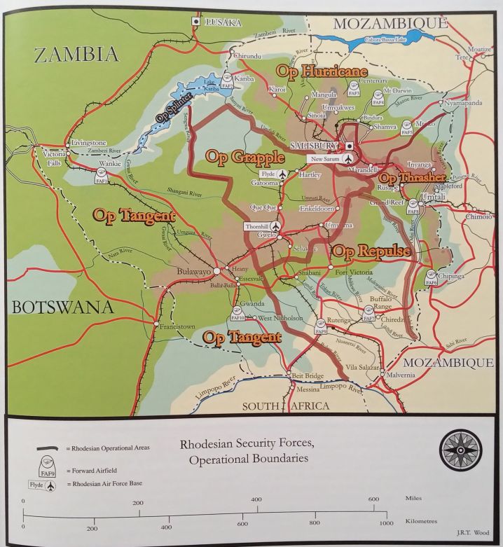 Rhodesian Security Forces operational areas