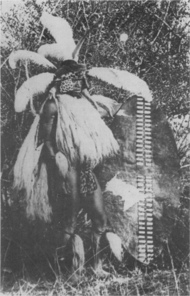 Intriguing c. 1880s Photograph - Zulu Men Stick Fighting