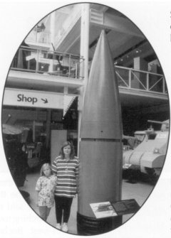 An 800 mm Schwerer Gustav shell at the Imperial War Museum…